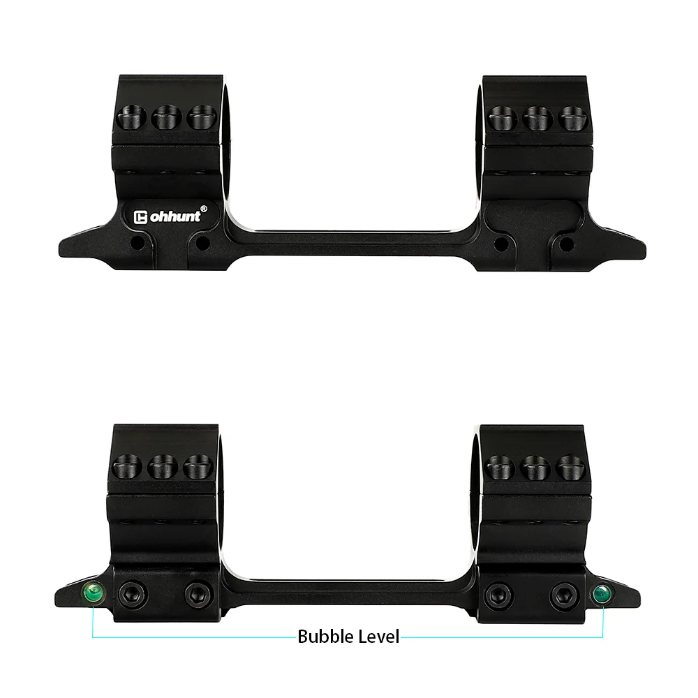 ohhunt® Bi-direction 11mm Dovetail 25.4mm 30mm Rifle Scope Rings Medium Profile with Two Bubble Level