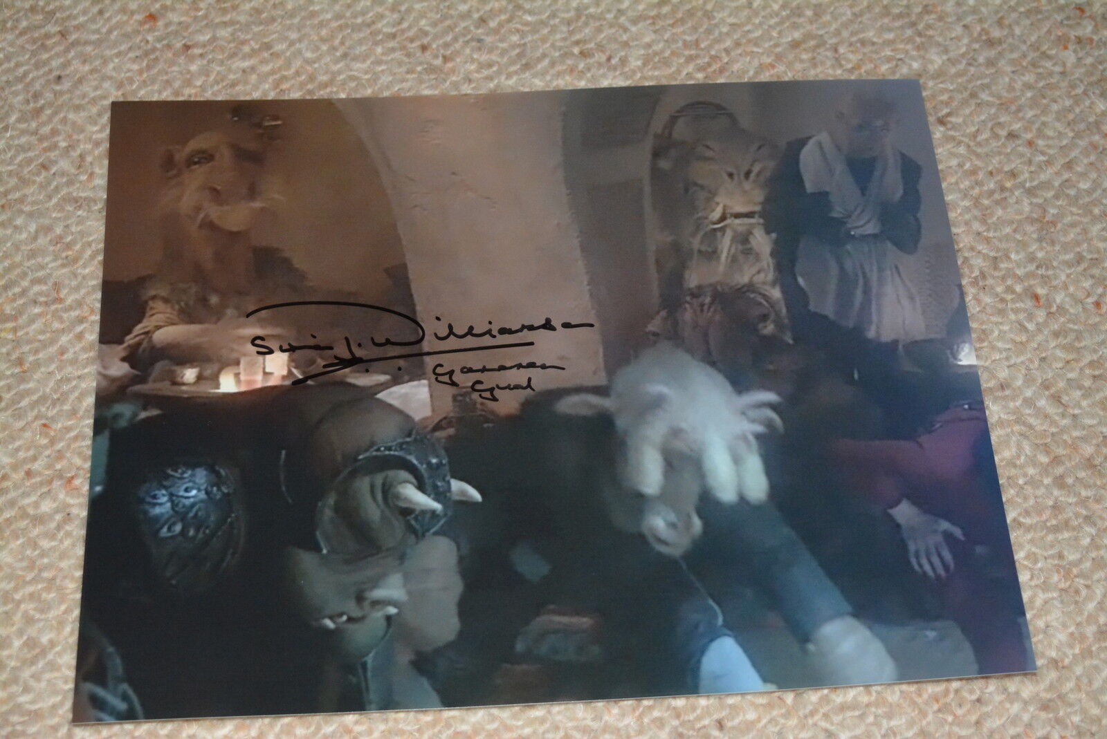 SIMON WILLIAMSON signed autograph In Person 8x10 (20x25cm) STAR WARS GUAMORRIAN