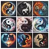 (Multi-Style) Tai Chi-11CT Stamped Cross Stitch 40*40cm/15.75*15.75in