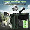 Multifunctional emergency hand-cranked radio with Bluetooth and solar power