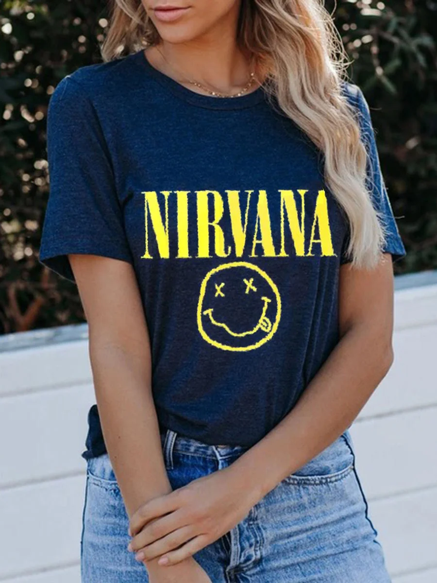 NIRVANA Smile Face T-shirt