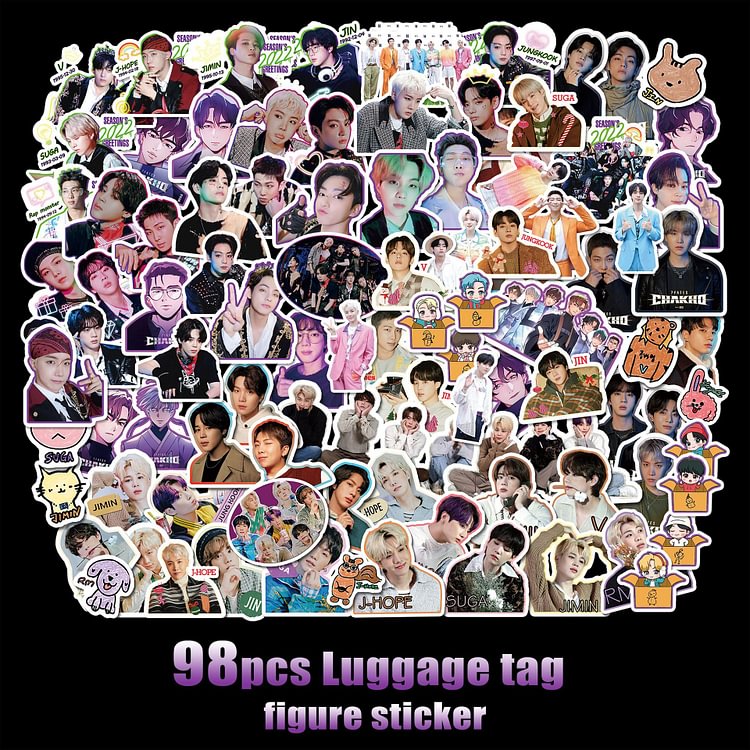 BTS Deco Kit 98pcs Stickers