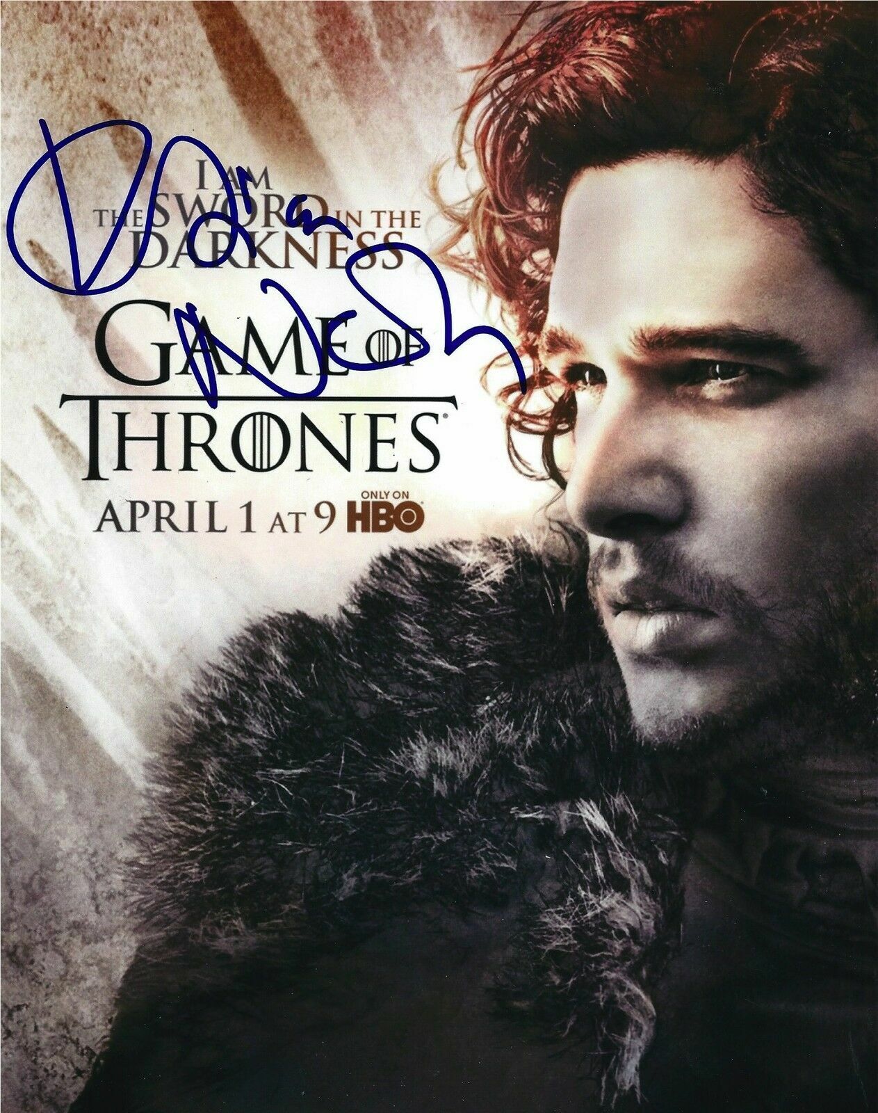 Kit Harington Autographed Signed 8x10 Photo Poster painting ( Game of Thrones ) REPRINT