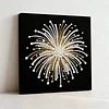 Fireworks DIY Pearl Diamond Art Kit for Adults Home Decor 25x25cm With Frame