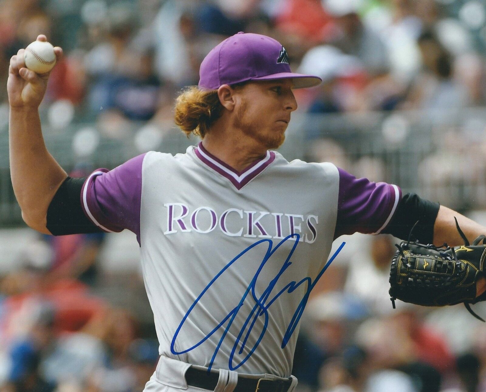 Signed 8x10 JON GRAY Colorado Rockies Autographed Photo Poster painting - COA