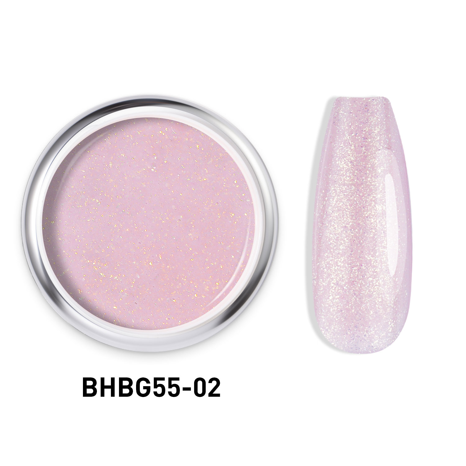 GLITTER HARD BUILDER NAIL GEL |BHBG55-02