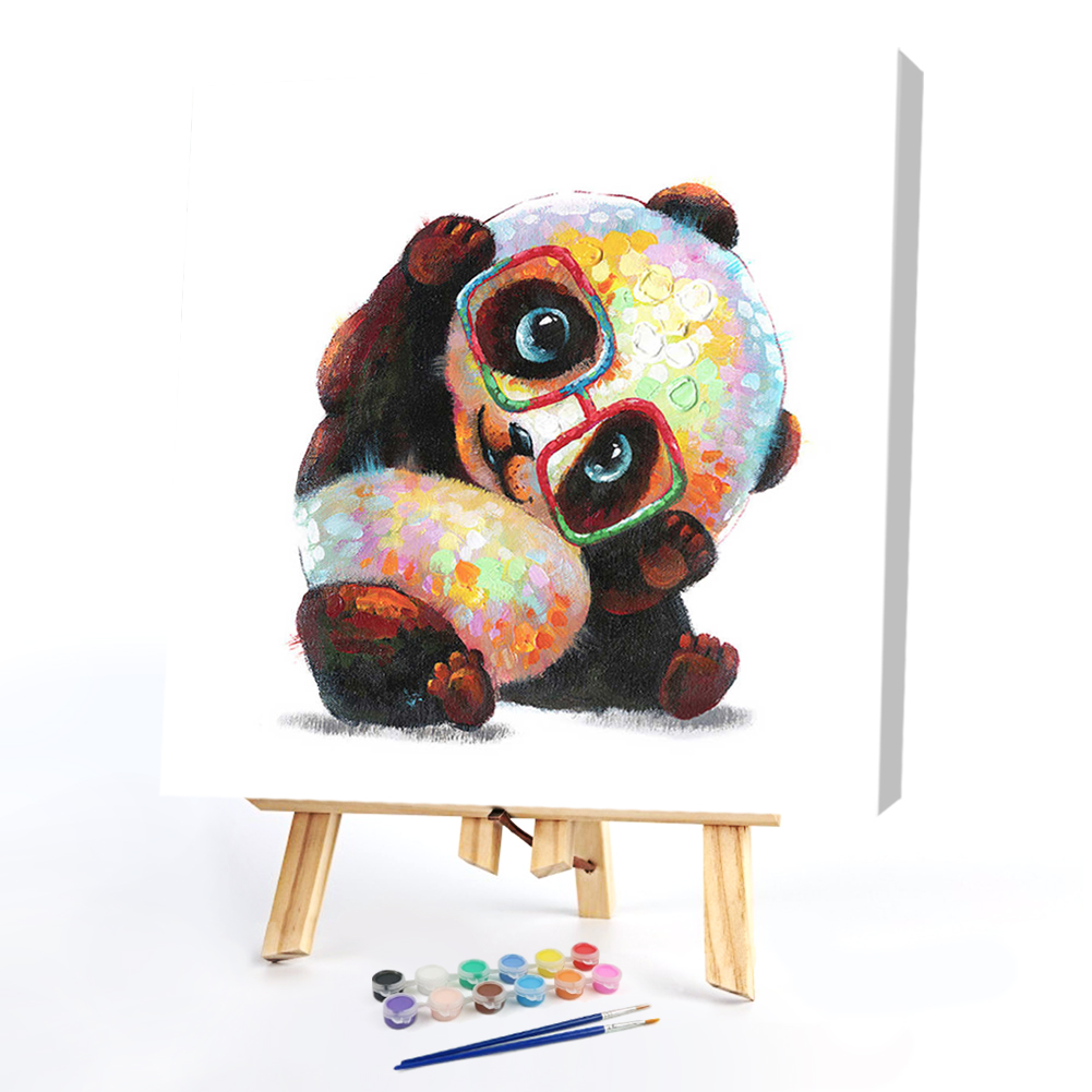 

40*50CM Paint By Numbers-Glasses Panda, 501 Original