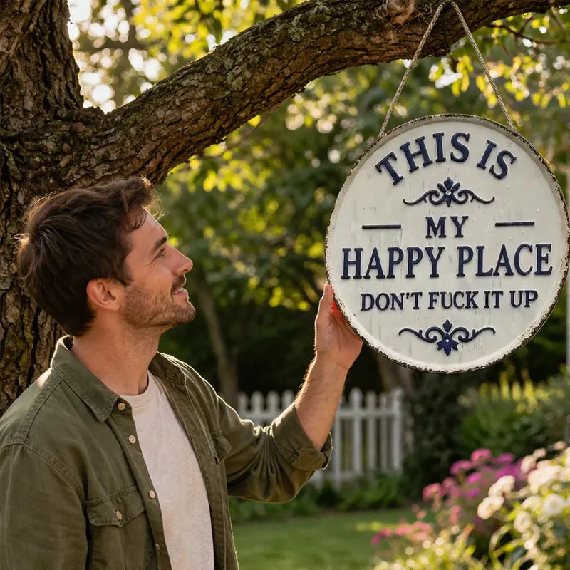 &ldquo;This Is My Happy Place&rdquo; Door Sign