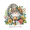 >SALE<Special Shape Cute Gnome Table Top Diamond Painting Ornament Kits (Gold Egg)