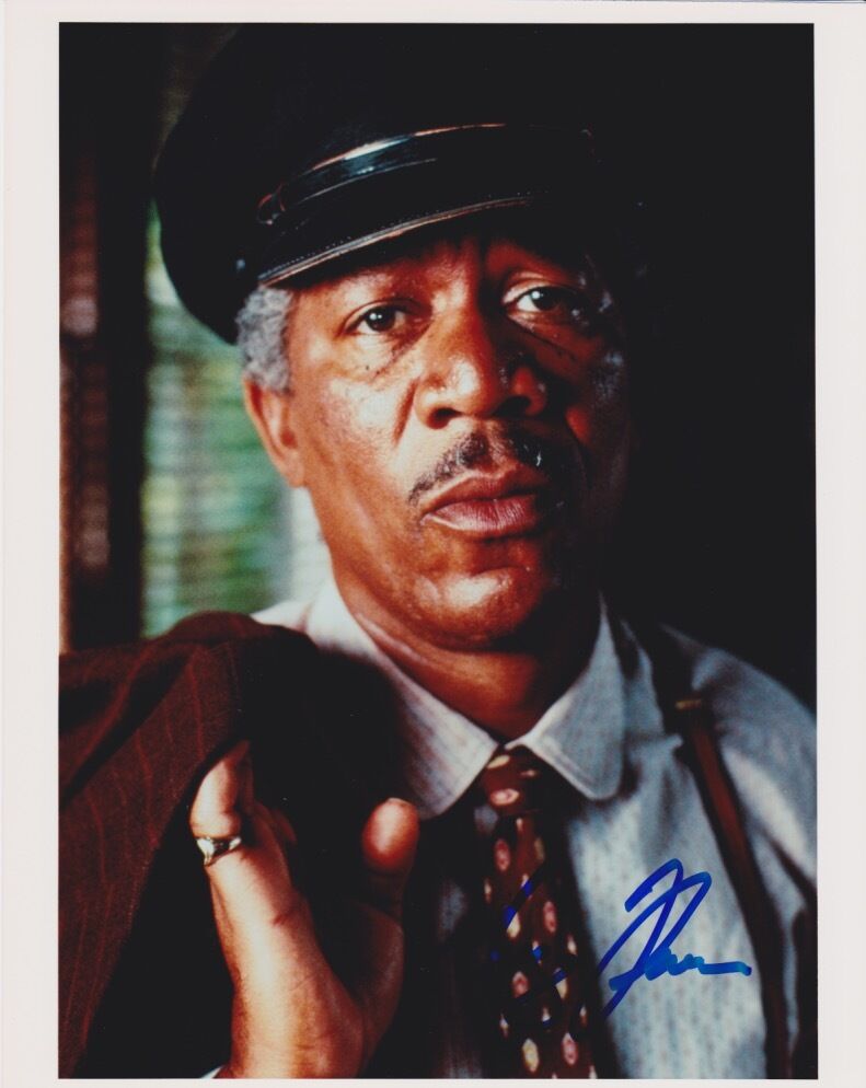 Morgan man (Driving Miss Daisy) signed authentic 8x10 Photo Poster painting COA