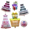 10PCS Large Layers Wedding Birthday Cake Aluminum Film Balloons Kids Party Celebration Decors