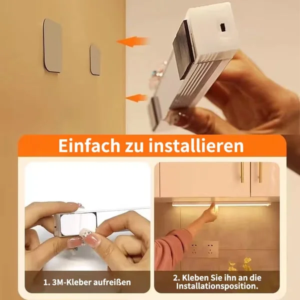 🔥Bohrfreie intelligente Sensor magnetische aufladbare LED-Leuchte💡