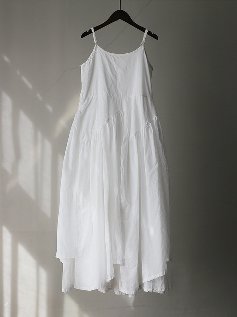Full Swing Multi-Pleat Solid Color Camisole Dress