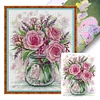 Rose And Lavender-14CT Stamped Cross Stitch 29*35cm/11.42*13.78in