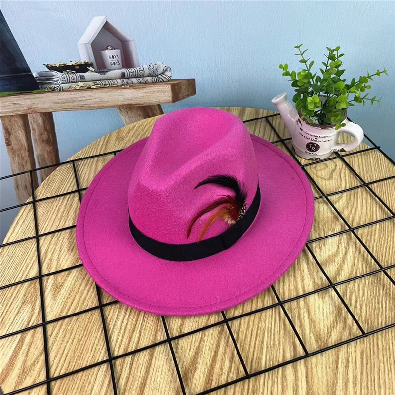 Reynold Gentleman Fedora Hat - Rose Red