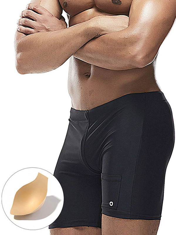 Mid-Length Quick-Drying Three-Dimensional With Cups Trunks