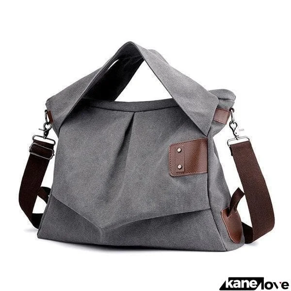 Canvas Casual Large Capacity Tote Handbag Crossbody Bag