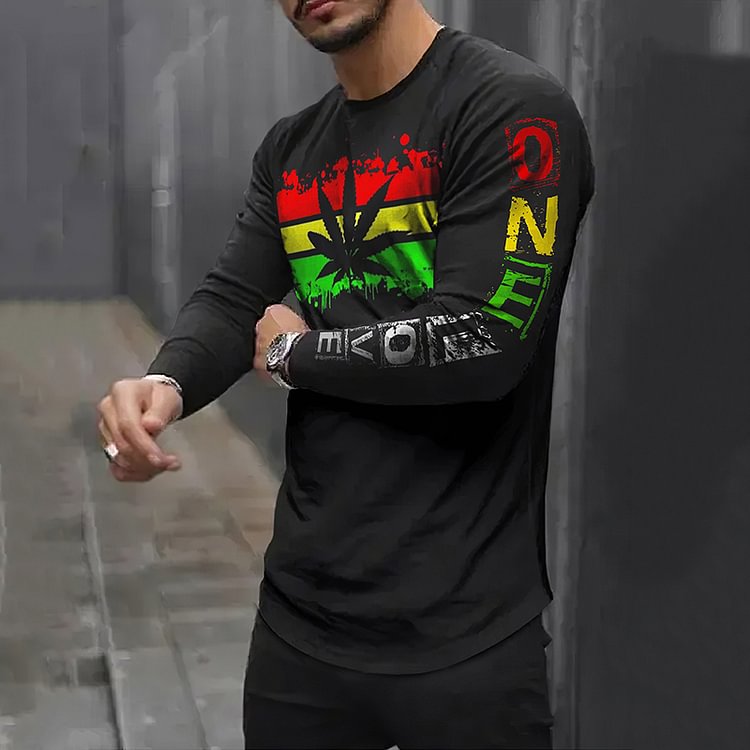 BrosWear Black Pride One Love Long Sleeve T Shirt