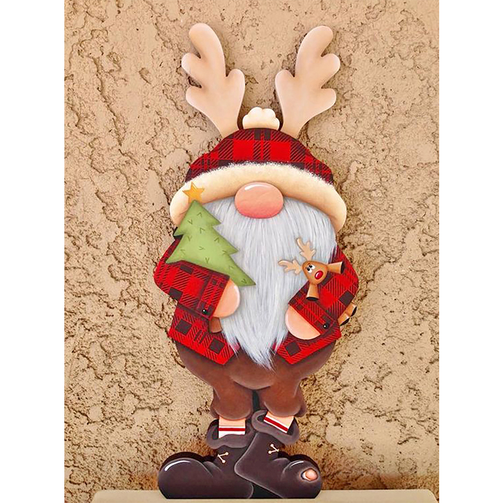 

Gingerbread Gnome - Round Drill Diamond Painting - 30*40CM, 501 Original