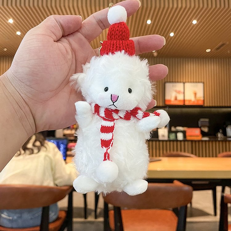 Christmas Lamb plushies keychain