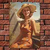 Sexy girl - Panneaux en &eacute;tain m&eacute;tallique(20*30cm)
