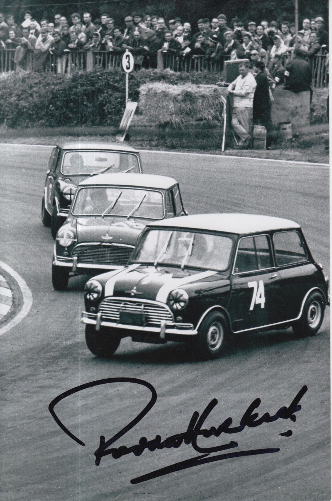 Paddy Hopkirk Hand Signed 9x6 Photo Poster painting Mini Cooper Rally.