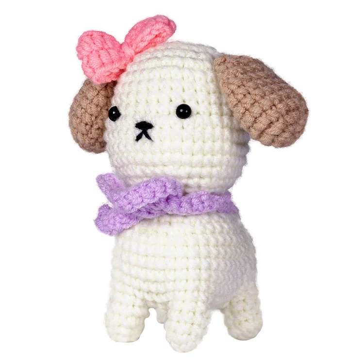 YarnSet - Crochet Kit For Beginners - Puppy White