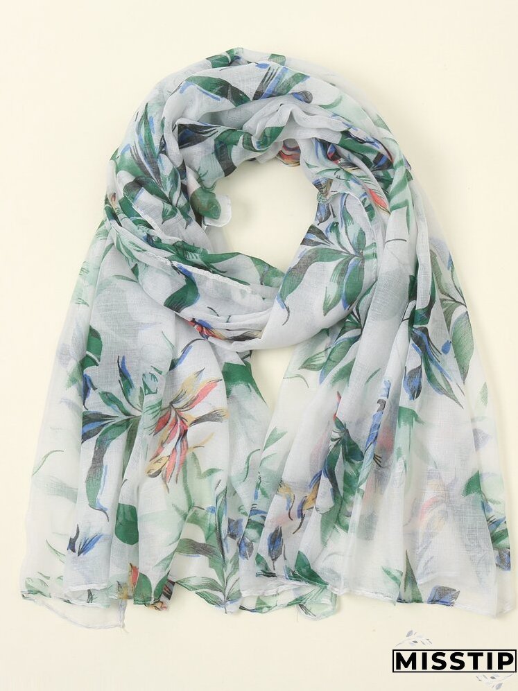 Flower Print Scarf