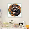 Raccoon-18CT Stamped Cross Stitch 25*25cm/9.84*9.84in tapestrymarket