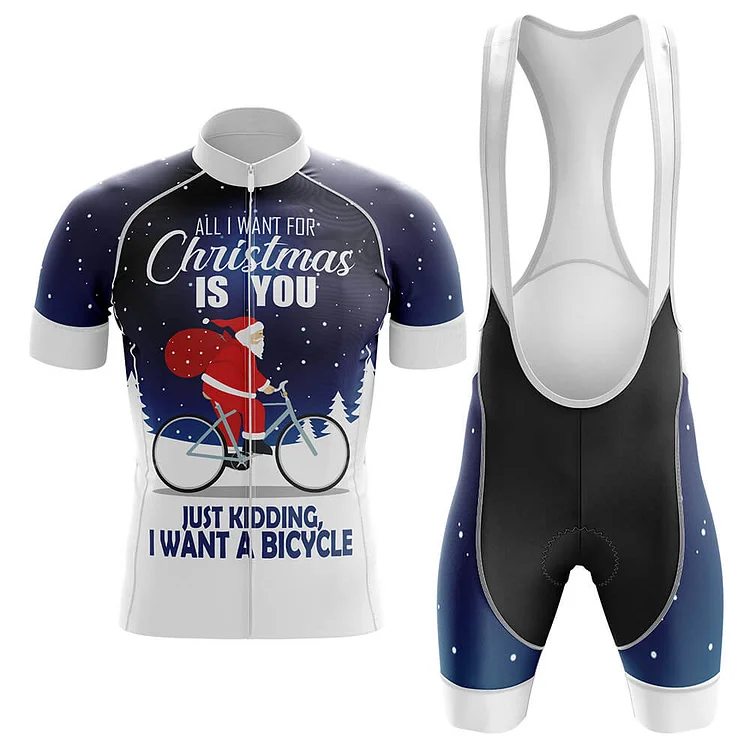 Christmas Men's Short Sleeve Cycling Kit