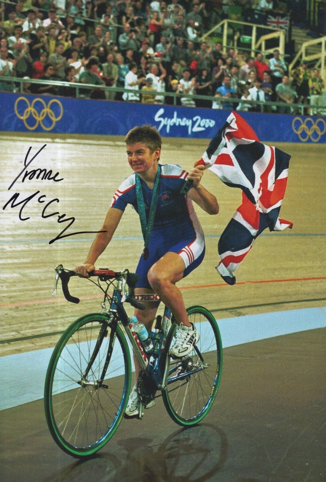 Yvonne McGregor Hand Signed Olympics 12x8 Photo Poster painting.