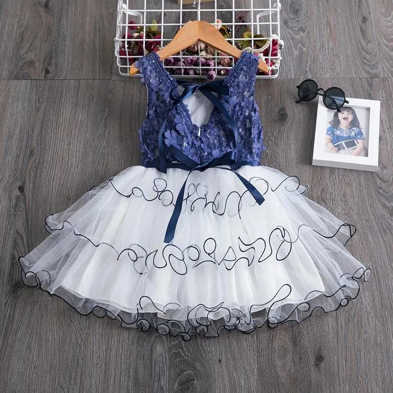 Summer Girl Clothes Kids Dresses For Girls Lace Flower Dress Baby Girl Party Wedding Dress Children Girl Princess Dress 3 8Y