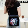 DIY Wolf Special Shape Diamond Painting Shopping Bag Shoulder Bag