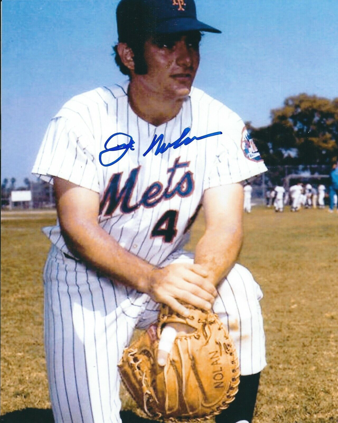 Signed 8x10 JOE NOLAN New York Mets Autographed 8x10 Photo Poster painting - w/COA