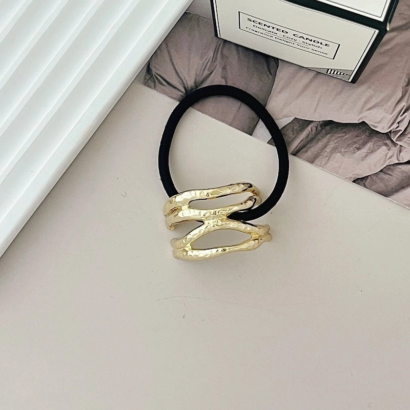 Women’s Minimalist IG Style Solid Color Zinc Alloy Hair Tie