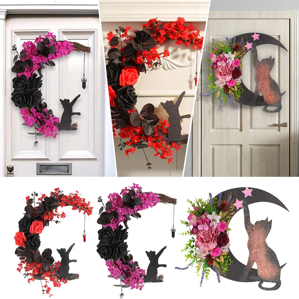 Cute creative moon cat garland props decoration gift