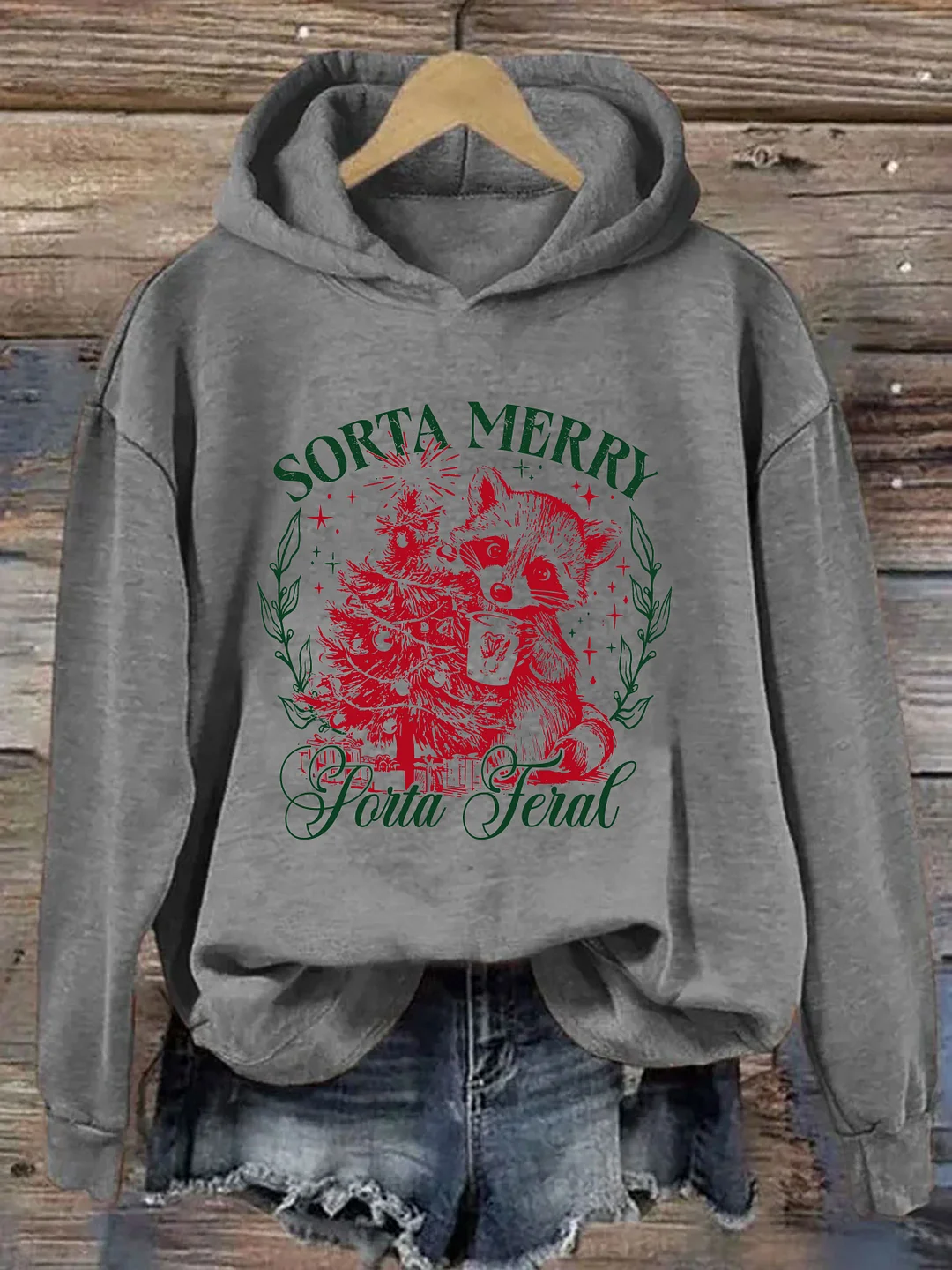 Sorta Merry Sorta Feral Hoodie