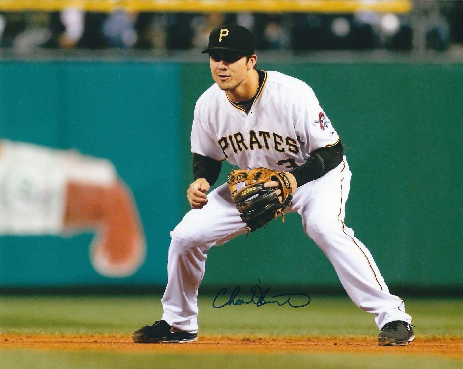 Signed 8x10 CHASE d'ARNAUD PITTSBURGH PIRATES Photo Poster painting- COA