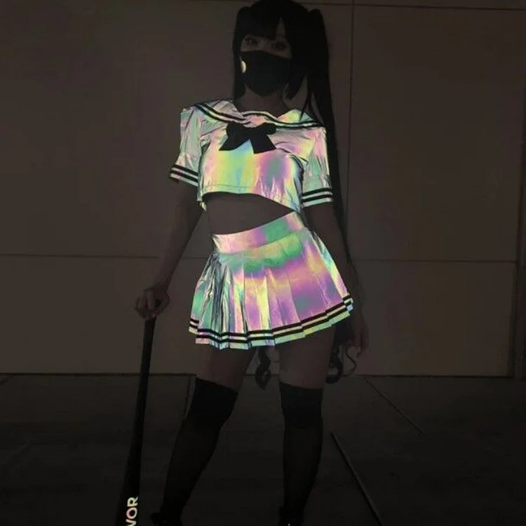 Refelective School Girl Uniform weebmemes