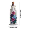 DIY Diamond Painting Wine Bags Diamond Art Liquor Bottle Covers Kit(Flowers)