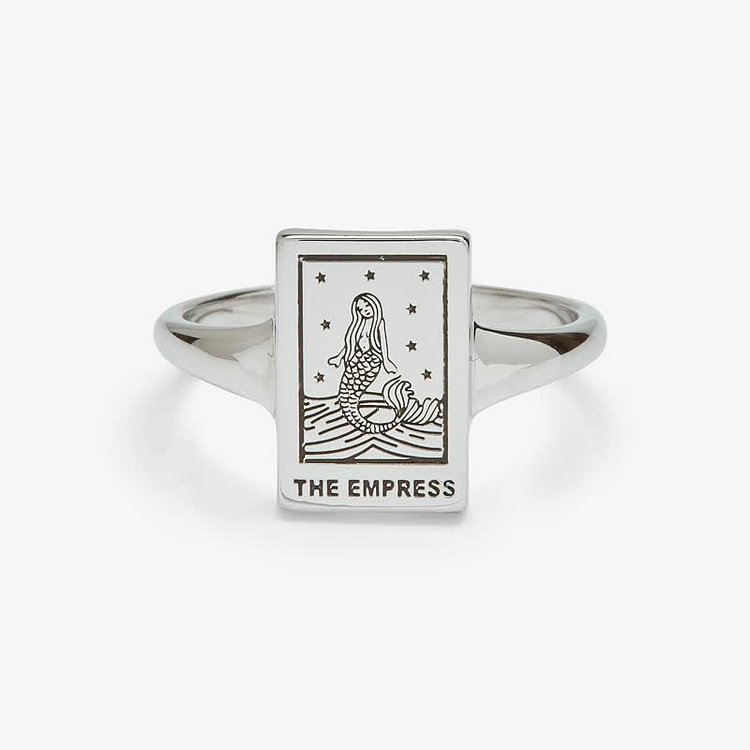 Tarot Card Empress Adjustable Ring