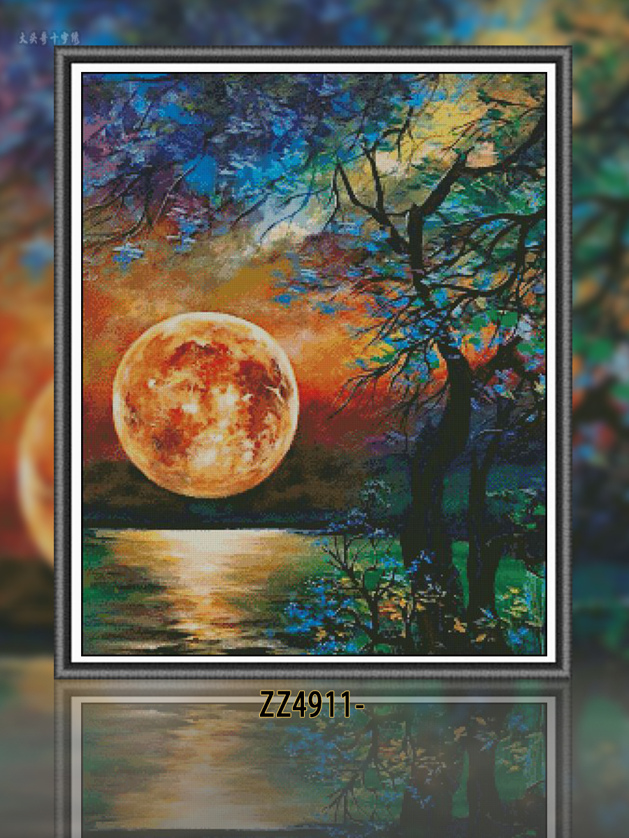 [ZZ4911-Moonset] Painting Fairy Cross Stitch