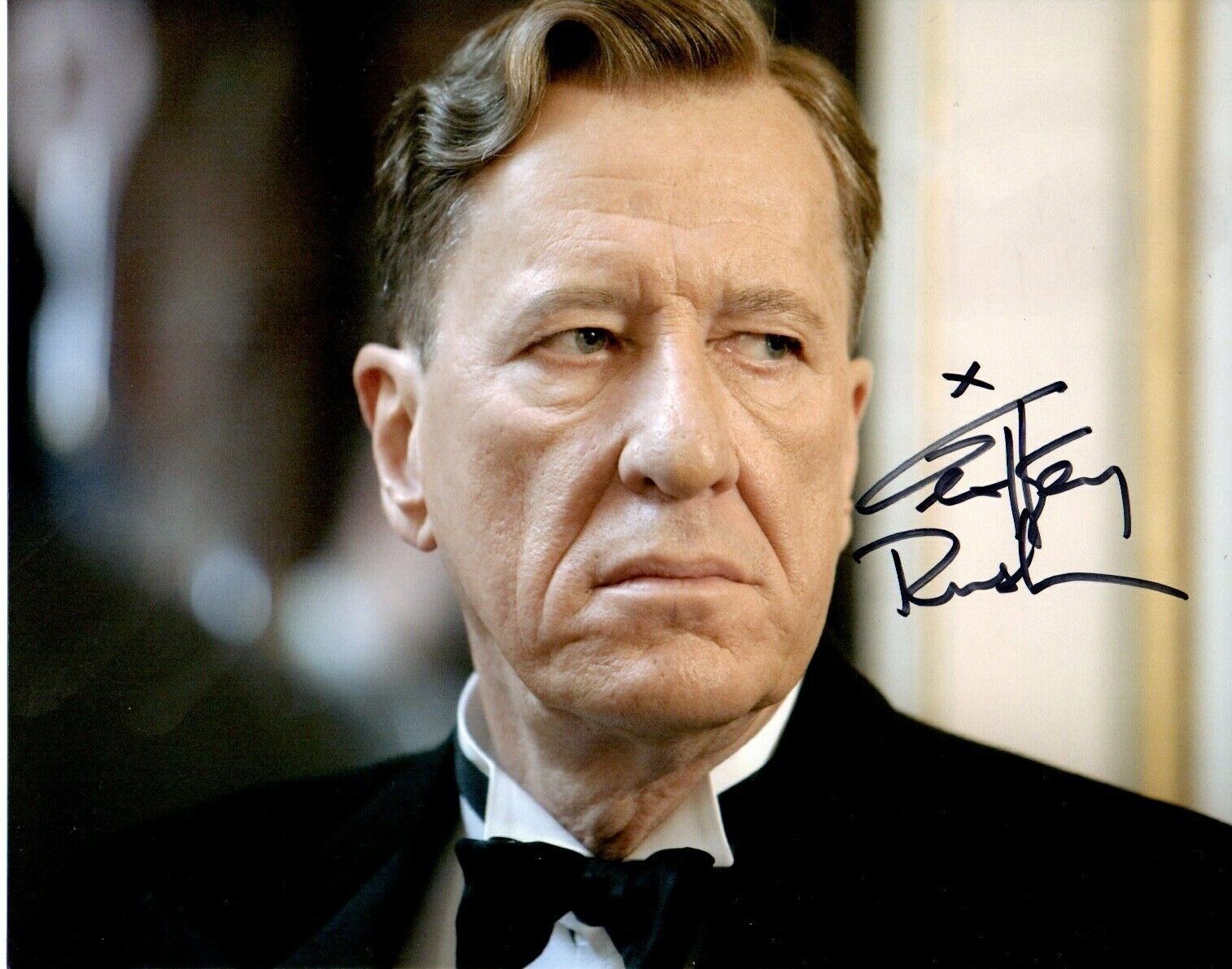 Geoffrey Rush The Kings Speech Signed 10 by 8 inches Genuine Signature Photo Poster painting