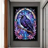 Crow Stained Glass-11CT Stamped Cross Stitch 40*60cm(Big Size)