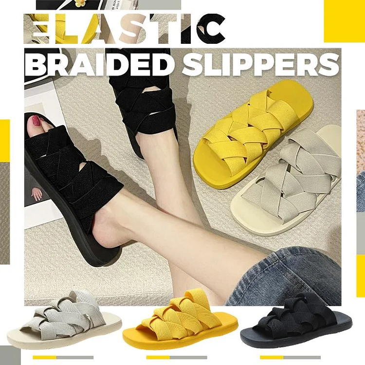 New for Summer 2023—Elastic Braided Slippers