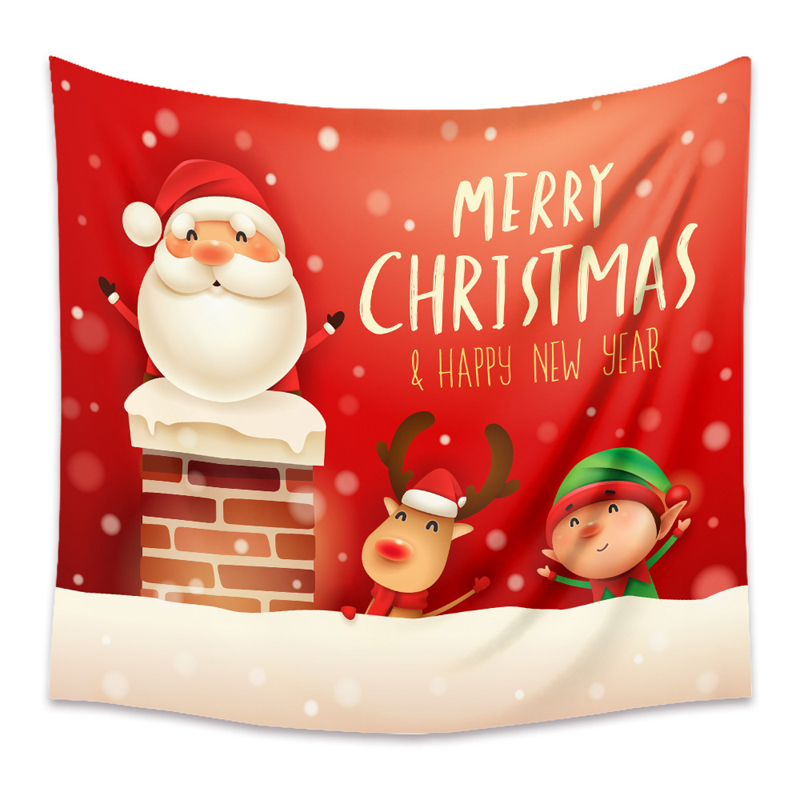 Santa Claus Elk Snowman Letter Printed Christmas Ornament - Livereid