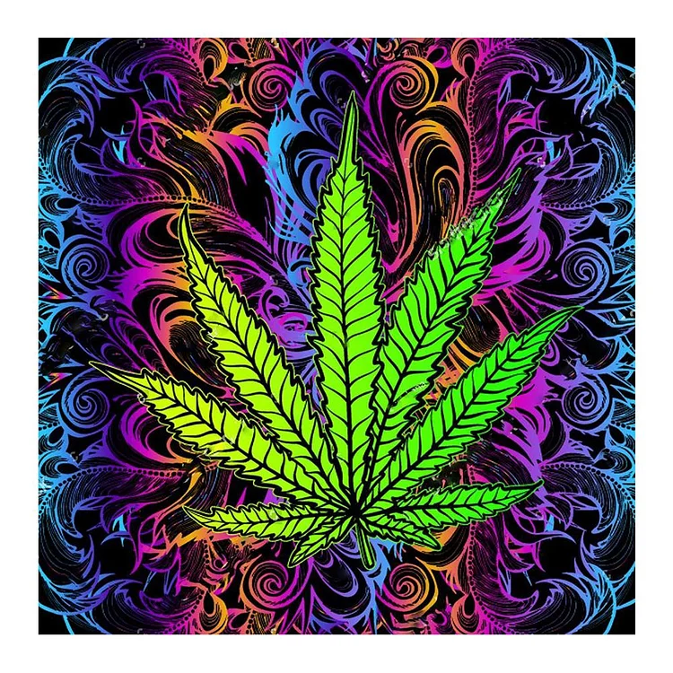 Leaf - Full Round Drill Diamond Painting - 30x30cm(Canvas)