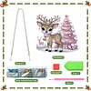 Diamond Painting Acrylic Christmas Elk Hanging Pendant Kit for Decoration