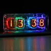 Cyberpunk Soviet IN12 Nixie Tube Glow Retro Nostalgic Electronic Clock Alarm Desktop Gift Creative Ornaments