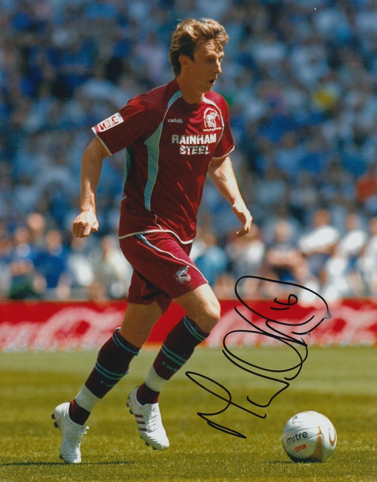 Martyn Woolford Hand Signed 10x8 Photo Poster painting - Scunthorpe United Autograph 1.